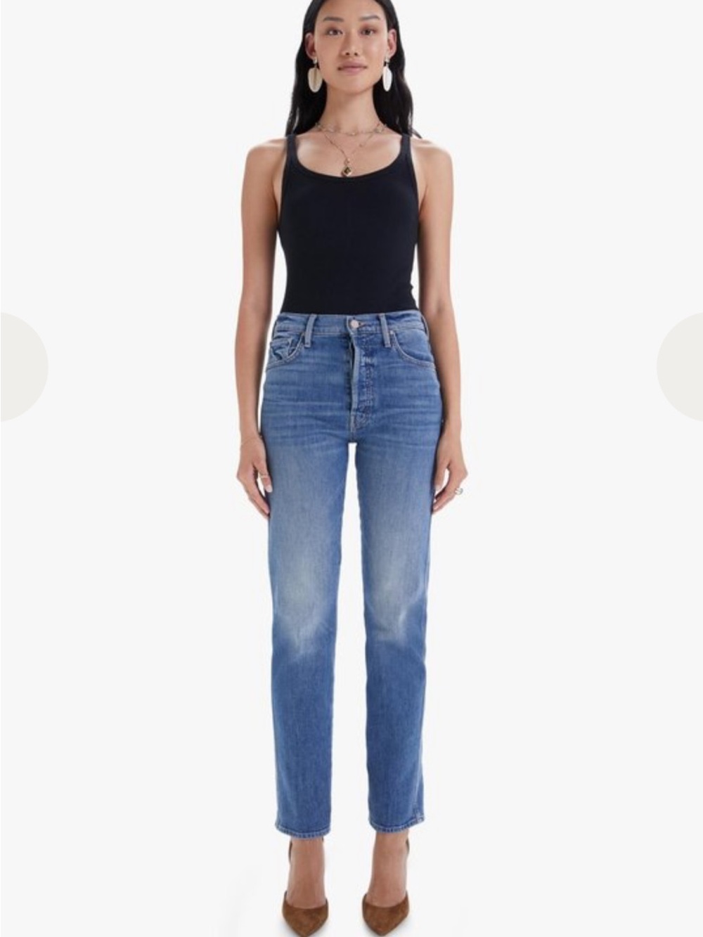 MOTHER High-Waisted Double Hiker Skimp Jeans